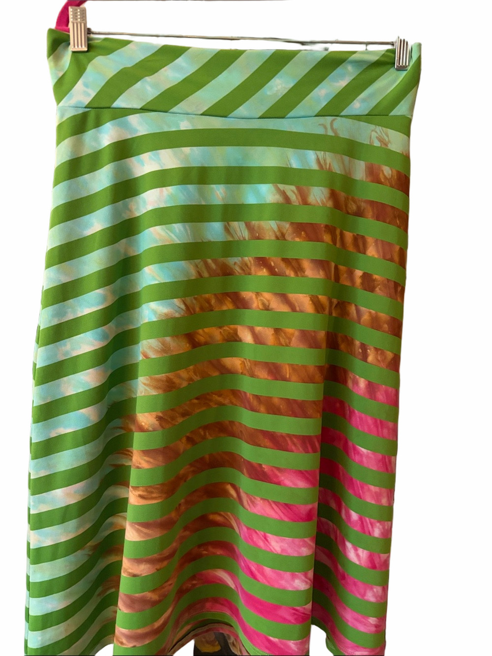 Lucky Brand Swim wear: bathing suit cover up skirt M-L green, turquoise,pink.Y2K